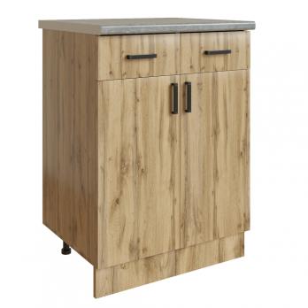 Стол разделочный 60 вотан (2 ящика) столешница бетон