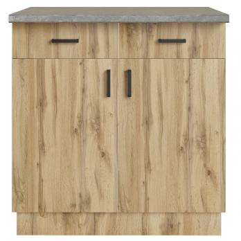 Стол разделочный 80 вотан (2 ящика) столешница бетон