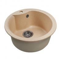Мойкa ML-GMS101 СТАНДАРТ круглая, бежевый (328), 480 мм (глуб. чаши 190)