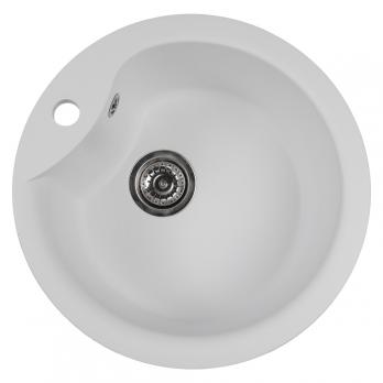Мойкa ML-GMS101 СТАНДАРТ круглая, белый (331), 480 мм (глуб. чаши 190)