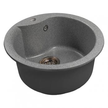 Мойкa ML-GMS101 СТАНДАРТ круглая, темно-серый (309), 480 мм (глуб. чаши 190)