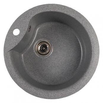 Мойкa ML-GMS101 СТАНДАРТ круглая, темно-серый (309), 480 мм (глуб. чаши 190)
