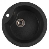 Мойкa ML-GMS101 СТАНДАРТ круглая, черный (308), 480 мм (глуб. чаши 190)