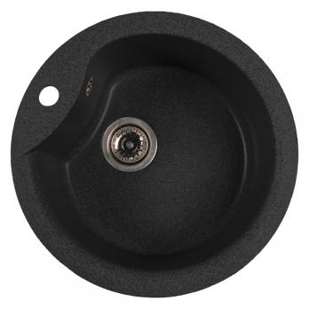 Мойкa ML-GMS101 СТАНДАРТ круглая, черный (308), 480 мм (глуб. чаши 190)