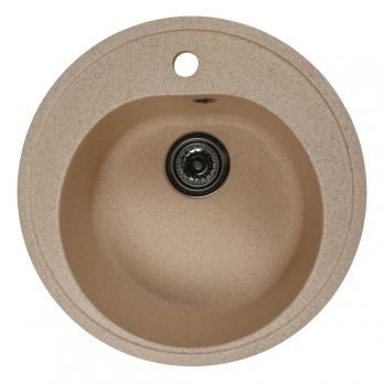 Мойкa ML-GMS102 СТАНДАРТ круглая, песочный (302), 500 мм (глуб. чаши 170)