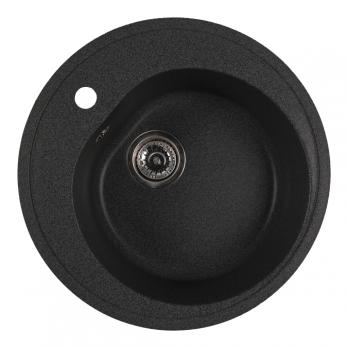 Мойкa ML-GMS102 СТАНДАРТ круглая, черный (308), 500 мм (глуб. чаши 170)