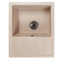 Мойка ML-GMS103 СТАНДАРТ с крылом, бежевый (328),  570*460*190мм