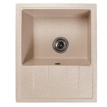 Мойка ML-GMS103 СТАНДАРТ с крылом, бежевый (328),  570*460*190мм