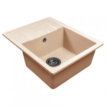 Мойка ML-GMS103 СТАНДАРТ с крылом, песочный (302), 570*460*190мм