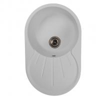 Мойка ML-GMS105 СТАНДАРТ овальная с крылом, белый (331), 740*460*190мм