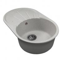 Мойка ML-GMS105 СТАНДАРТ овальная с крылом, серый (310), 740*460*190мм