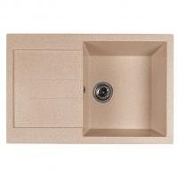 Мойка ML-GMS107 СТАНДАРТ с крылом, бежевый (328), 770*493*190мм