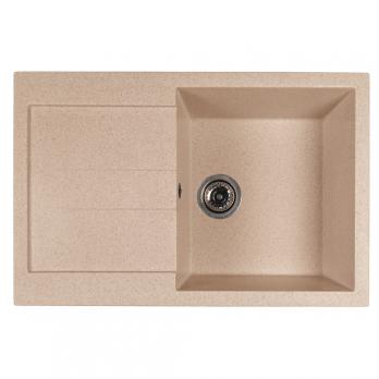Мойка ML-GMS107 СТАНДАРТ с крылом, бежевый (328), 770*493*190мм