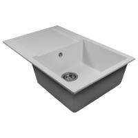 Мойка ML-GMS107 СТАНДАРТ с крылом, белый (331), 770*493*190мм