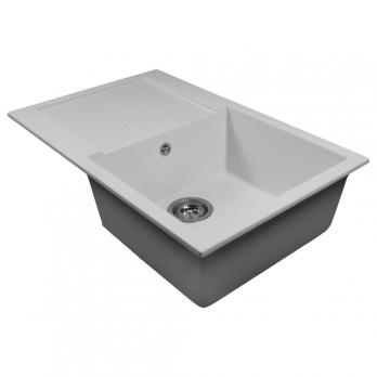 Мойка ML-GMS107 СТАНДАРТ с крылом, белый (331), 770*493*190мм