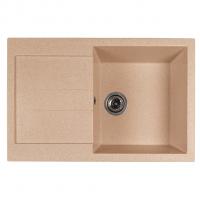 Мойка ML-GMS107 СТАНДАРТ с крылом, песочный (302), 770*493*190мм