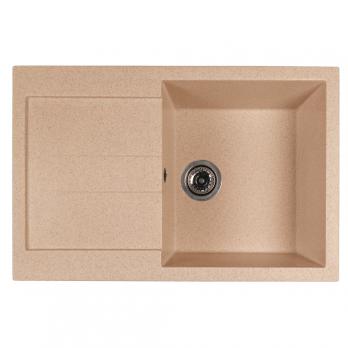 Мойка ML-GMS107 СТАНДАРТ с крылом, песочный (302), 770*493*190мм