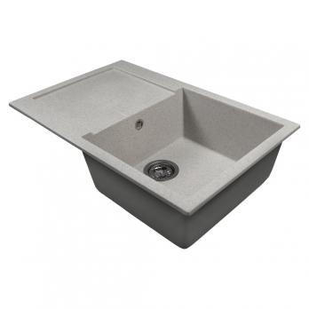 Мойка ML-GMS107 СТАНДАРТ с крылом, серый (310), 770*493*190мм