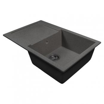 Мойка ML-GMS107 СТАНДАРТ с крылом, темно-серый (309), 770*493*190мм