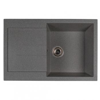 Мойка ML-GMS107 СТАНДАРТ с крылом, темно-серый (309), 770*493*190мм