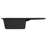 Мойка ML-GMS107 СТАНДАРТ с крылом, черный (308), 770*493*190мм