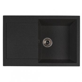 Мойка ML-GMS107 СТАНДАРТ с крылом, черный (308), 770*493*190мм