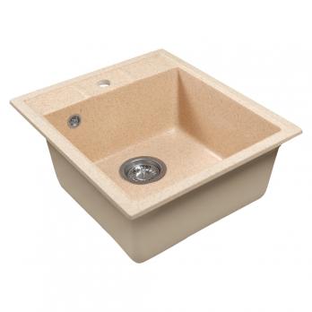Мойка ML-GMS110 СТАНДАРТ прямоугольная, бежевый (328), 497*440*175мм