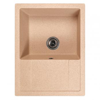 Мойка ML-GMS115 СТАНДАРТ с крылом, песочный (302), 645*505*190мм