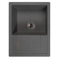 Мойка ML-GMS115 СТАНДАРТ с крылом, темно-серый (309), 645*505*190мм