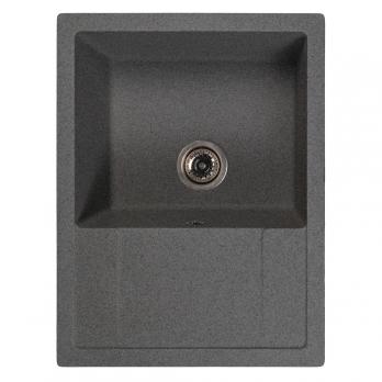 Мойка ML-GMS115 СТАНДАРТ с крылом, темно-серый (309), 645*505*190мм