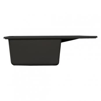 Мойка ML-GMS115 СТАНДАРТ с крылом, черный (308), 645*505*190мм