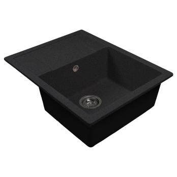 Мойка ML-GMS115 СТАНДАРТ с крылом, черный (308), 645*505*190мм