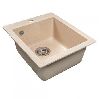 Мойка ML-GMS118 СТАНДАРТ прямоугольная, бежевый (328), 492*417*190мм