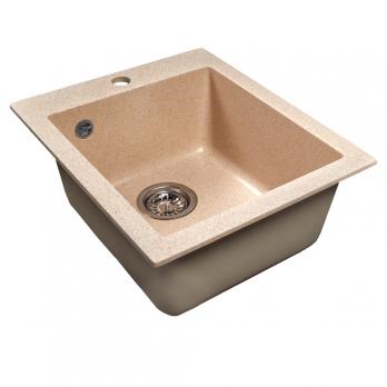 Мойка ML-GMS118 СТАНДАРТ прямоугольная, песочный (302), 492*417*190мм