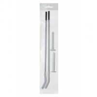 Кронштейн для радиатора с дюбелем анкерный белый 7*300мм (пара, пакет с еврослотом) VRT