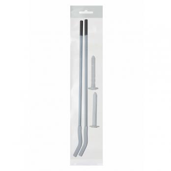 Кронштейн для радиатора с дюбелем анкерный белый 7*300мм (пара, пакет с еврослотом) VRT