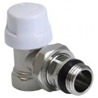 КЛАПАН термостатический со сгоном 1/2'' угловой O-ring