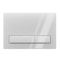 Кнопка инсталляции WPG1400G АНИ ПЛАСТ прямоугольная БЕЛАЯ глянец