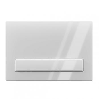 Кнопка инсталляции WPG1400G АНИ ПЛАСТ прямоугольная БЕЛАЯ глянец