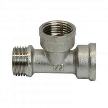 Тройник 1/2'' вн/вн/нар  никель