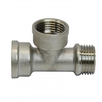 Тройник 1/2'' вн/вн/нар  никель