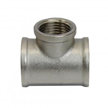 Тройник 3/4'' - 1/2'' - 3/4'' вн/вн/вн 20-15-20 никель