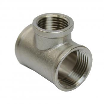 Тройник 3/4'' - 1/2'' - 3/4'' вн/вн/вн 20-15-20 никель