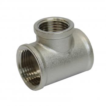 Тройник 3/4'' - 1/2'' - 3/4'' вн/вн/вн 20-15-20 никель