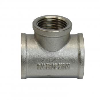 Тройник 3/4'' - 1/2'' - 3/4'' вн/вн/вн 20-15-20 никель