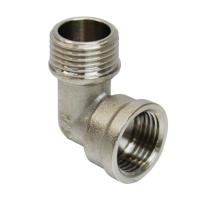 Уголок 1/2'' вн/нар  с ограничением никель