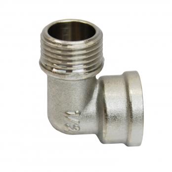 Уголок 1/2'' вн/нар  с ограничением никель