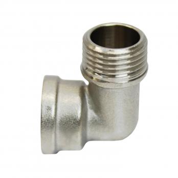 Уголок 1/2'' вн/нар  с ограничением никель