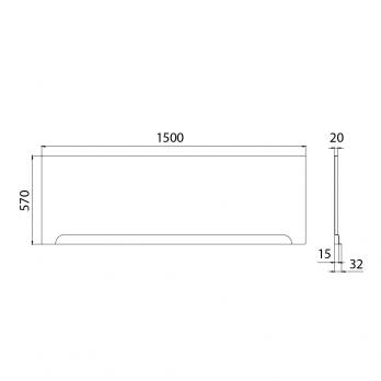 Ванна акриловая Ника 170х70