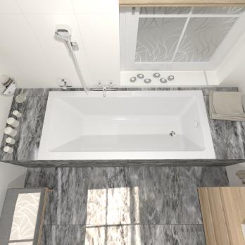 Ванна из искусственного камня Сириус 170х70